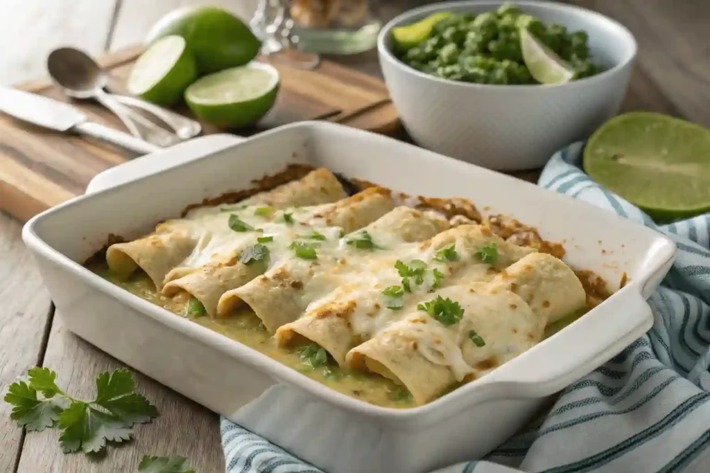Green Bell Pepper Enchiladas