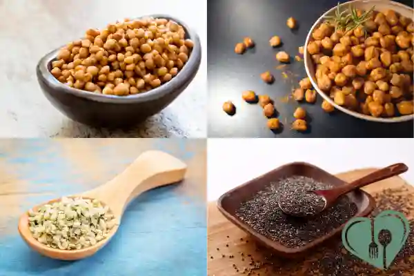 Top plant-based protein sources for diabetics: lentils, chickpeas, hemp seeds, and chia seeds