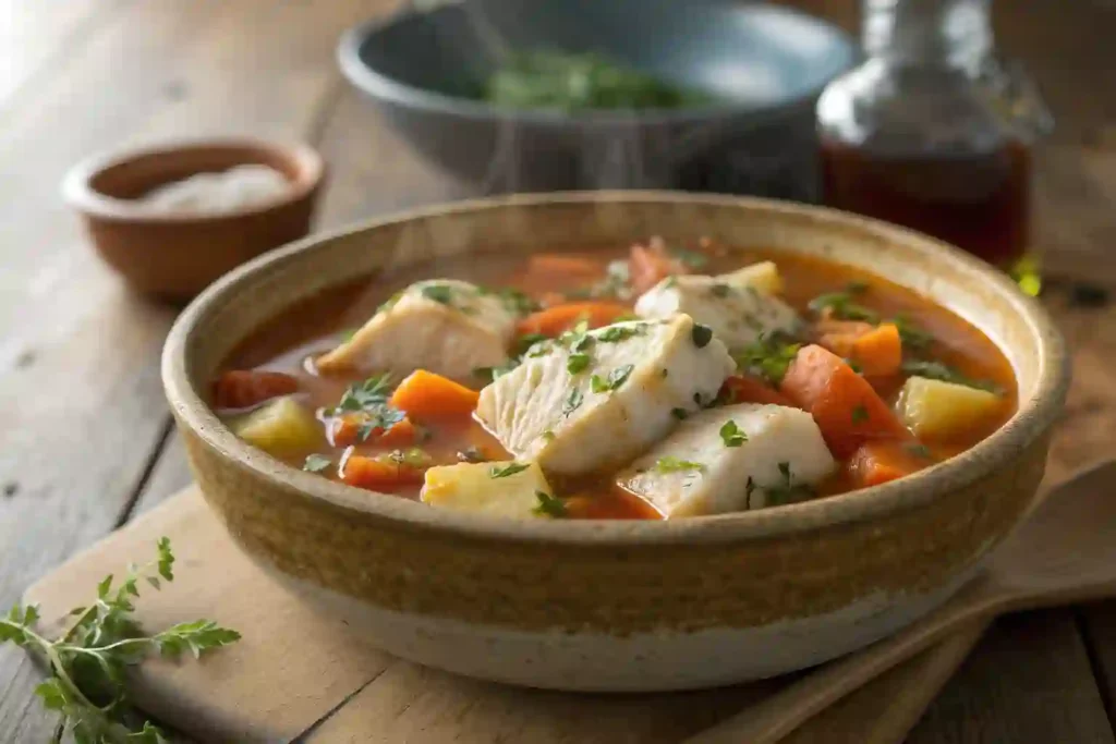 Crockpot Fish Stew with Vegetables