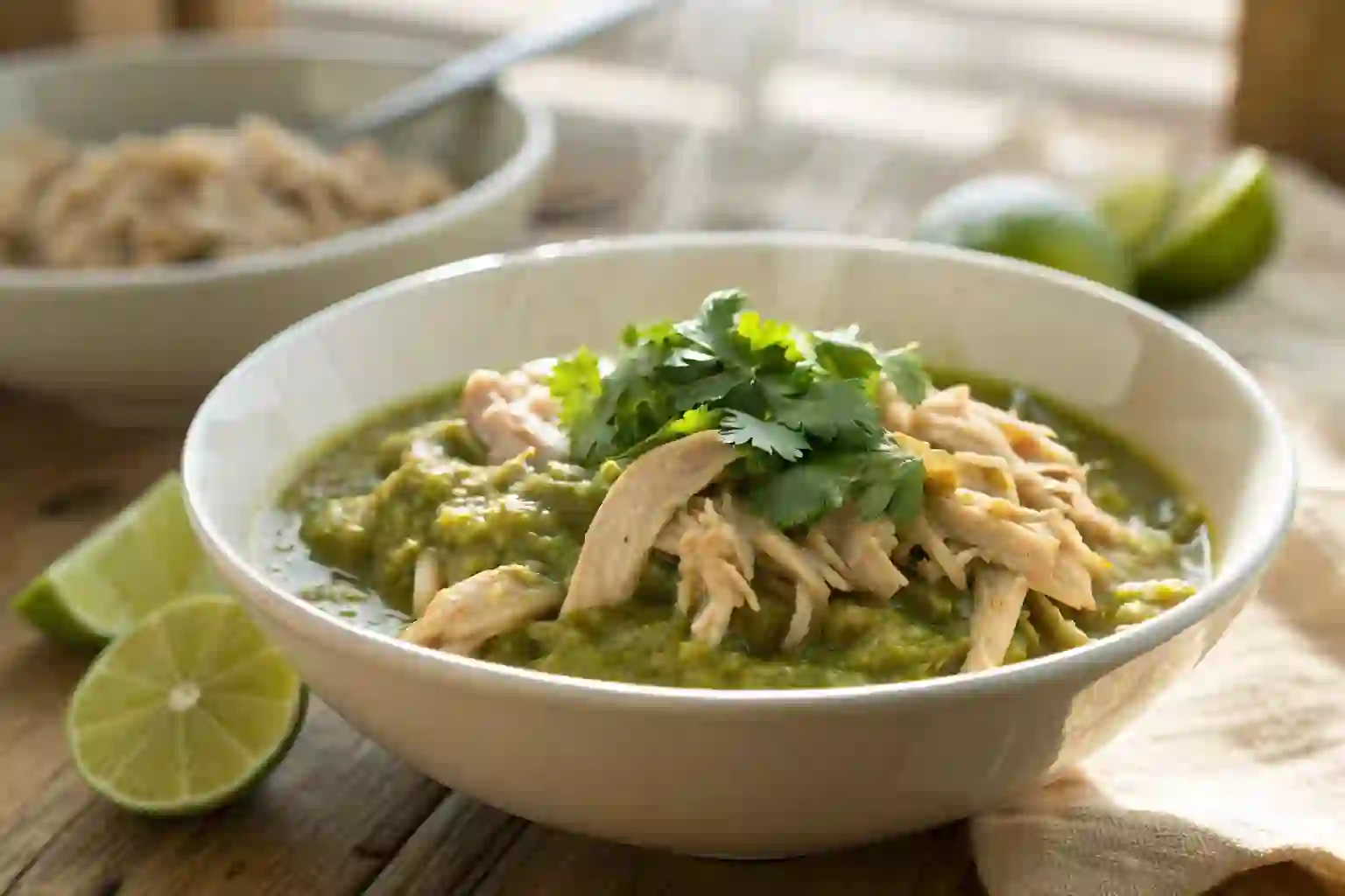 Crockpot Salsa Verde Chicken (Low Carb, High Protein, Diabetic-Friendly)