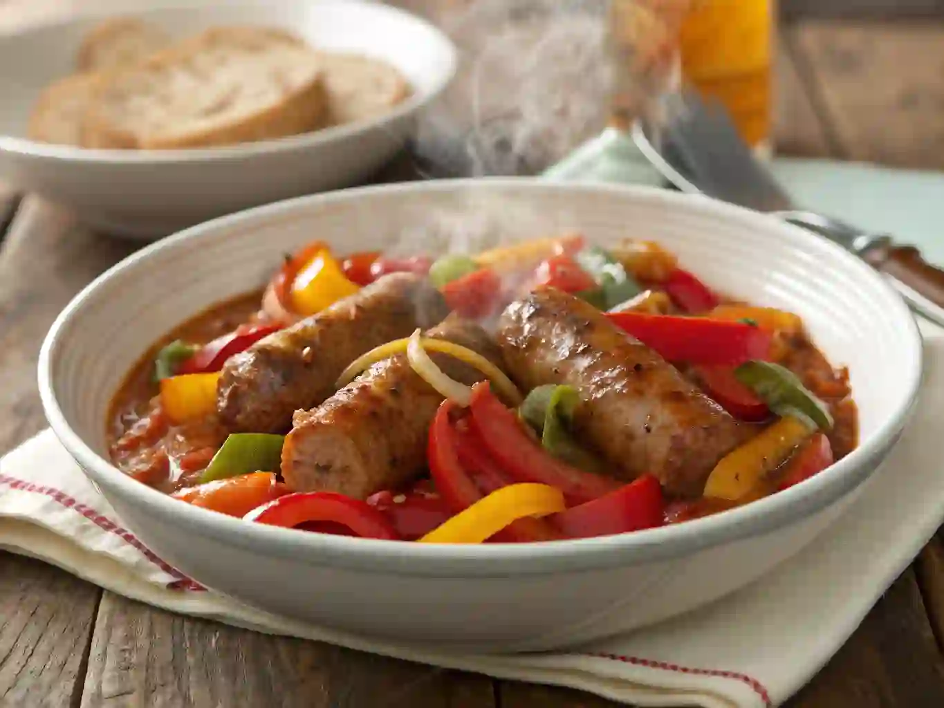 Crockpot Sausage and Peppers