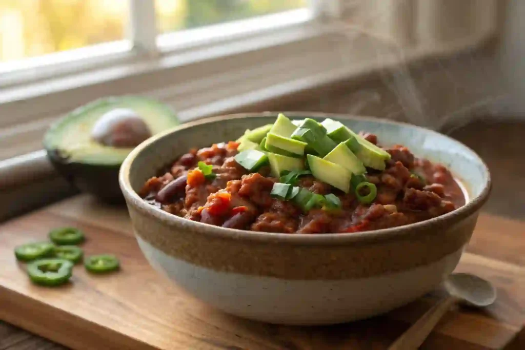 Crockpot Turkey Chili No Beans