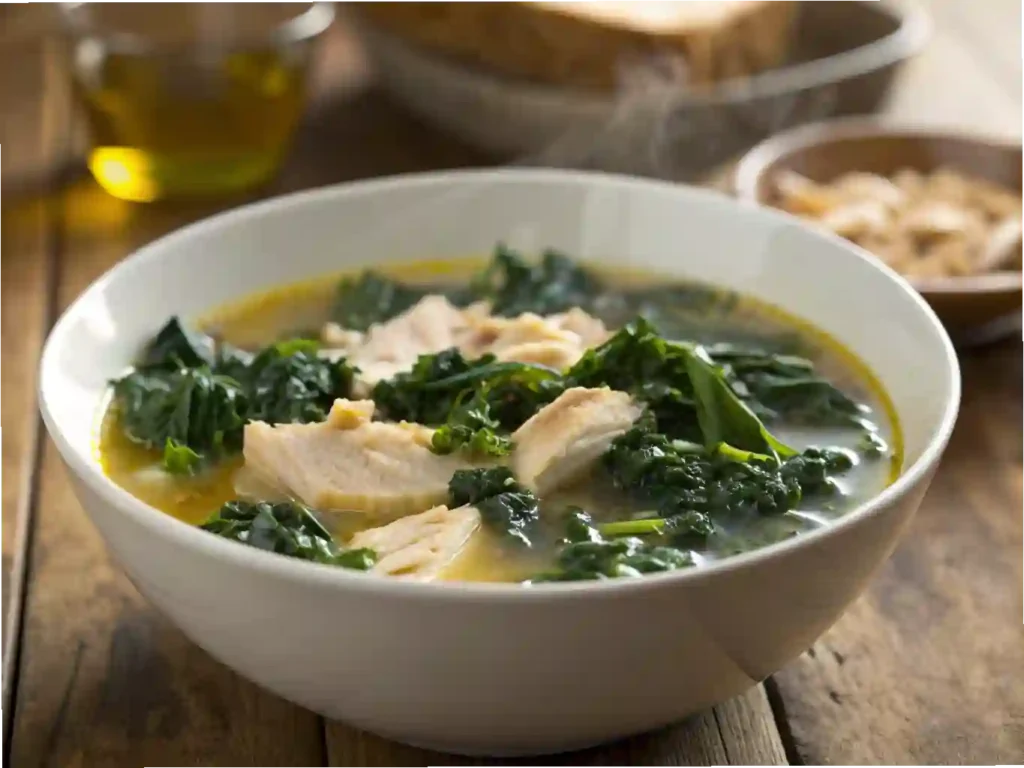 Low-Carb Chicken and Kale Soup