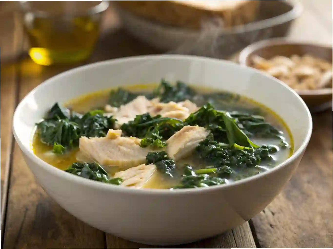 Low-Carb Chicken and Kale Soup