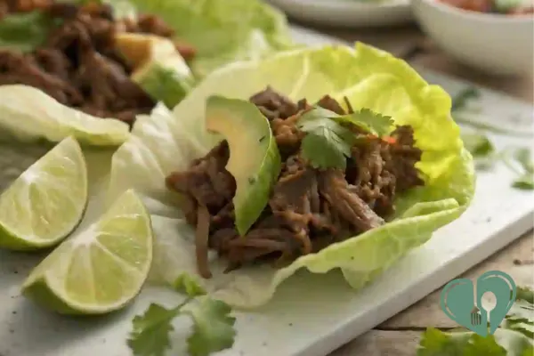 Crockpot Shredded Beef Lettuce Wraps - Diabetic-Friendly Recipe
