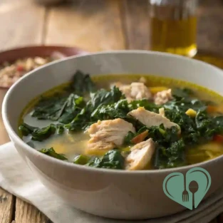 Low-Carb Chicken & Kale Soup