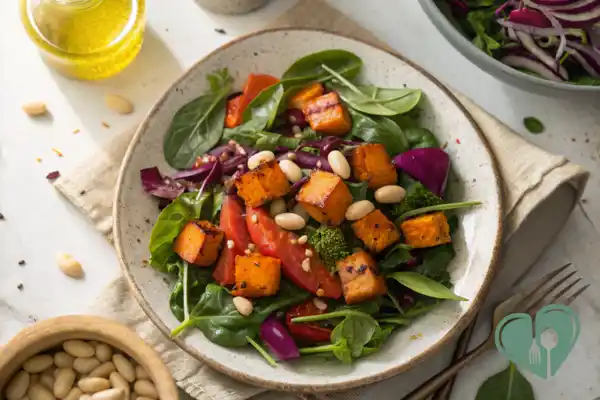 Sweet Potato And White Bean Spinach Salad (Diabetes-Friendly Fiber Boost)