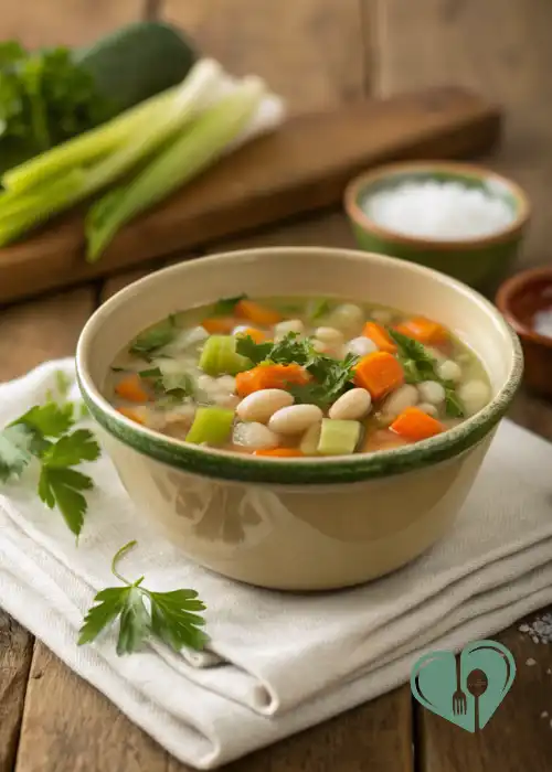 High-Fiber Vegetable and Bean Soup for Diabetics