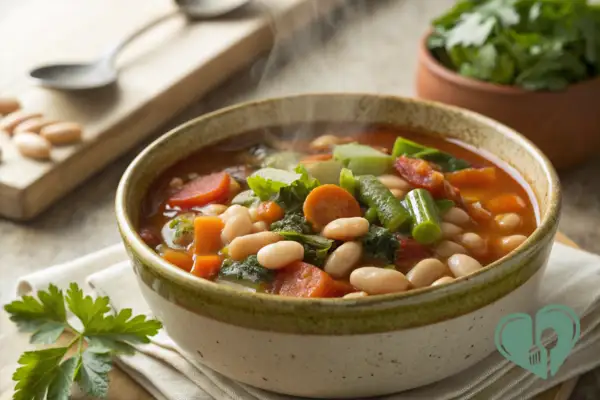 High-Fiber Vegetable and Bean Soup for Diabetics