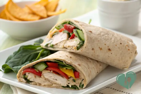 Turkey (or Chicken) Hummus Wrap for Diabetics