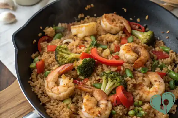 Cauliflower Fried Rice with Shrimp