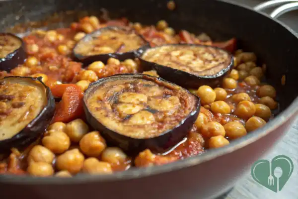 Fast Eggplant & Chickpea Skillet (Easy Plant-Based Dinner)