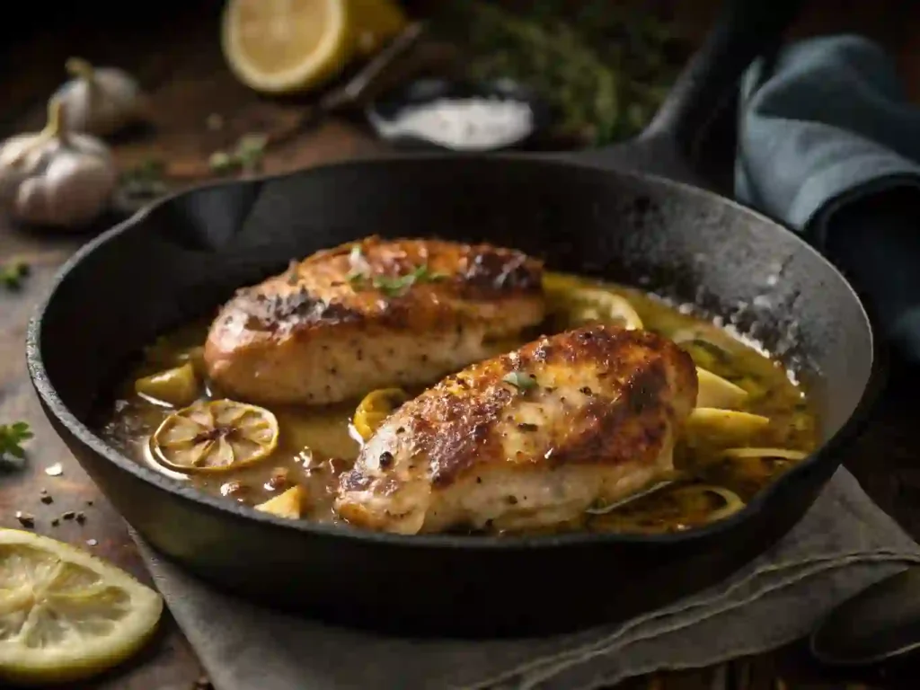 Garlic Lemon Chicken Skillet