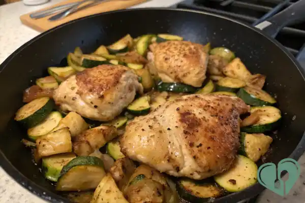 Easy One-Pan Chicken and Zucchini Dinner