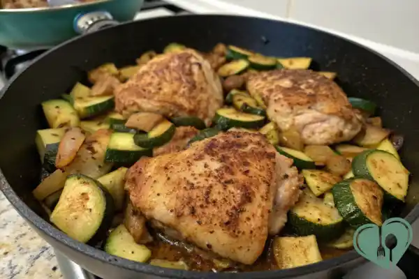 One-Pan Chicken & Zucchini Dinner