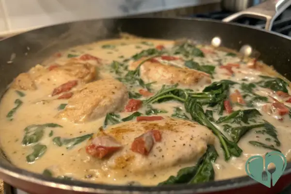 Low-Carb Creamy Tuscan Chicken (Diabetic-Safe, No Flour)