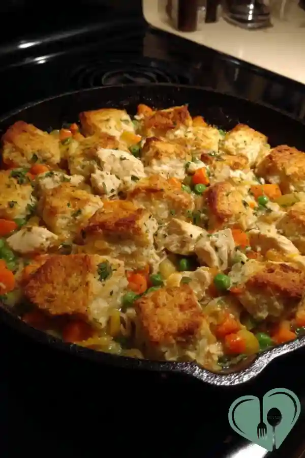 Chicken pot pie skillet