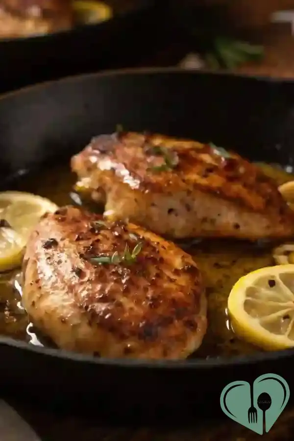 Garlic lemon chicken skillet
