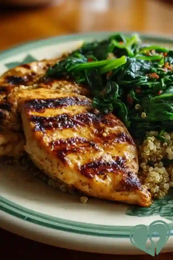 Grilled chicken with quinoa