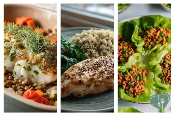 High-Protein, Balanced Plate Diabetic Dinners