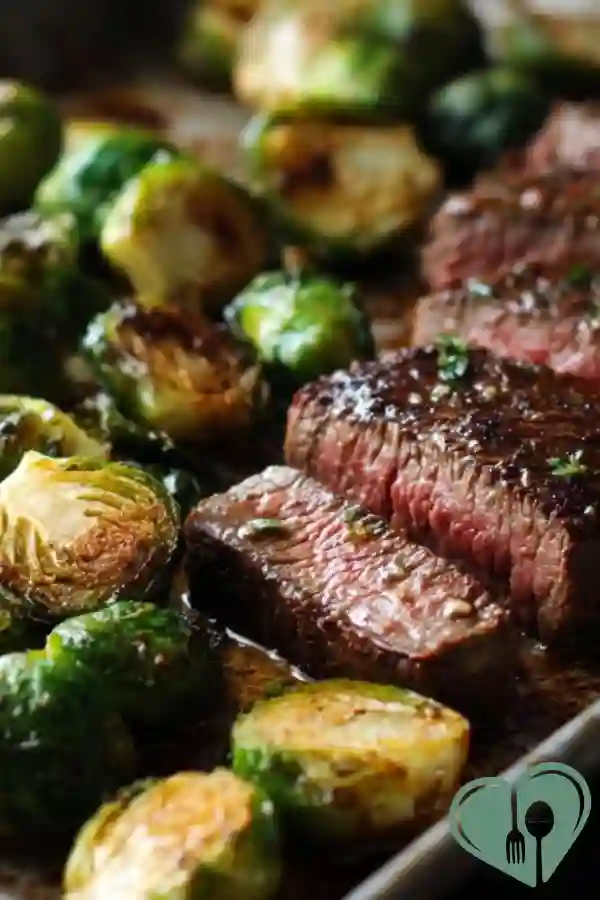 Steak and Brussels sprouts