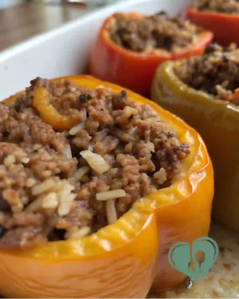 Stuffed Bell Peppers with Lean Ground Beef