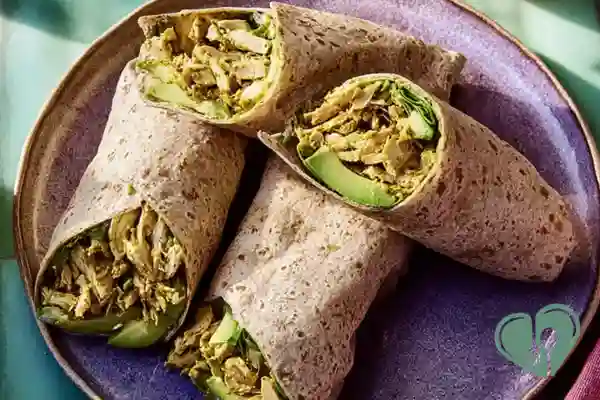 Turmeric Chicken Avocado Wrap
