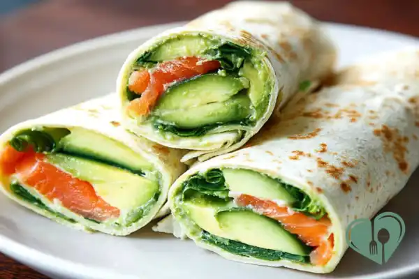 Avocado Salmon Wrap