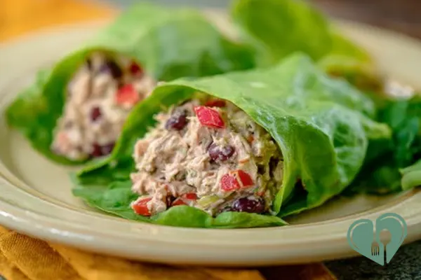 Crunchy Mediterranean Tuna Salad Wrap