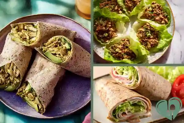 Healthy Chicken and Turkey Wraps for Diabetics