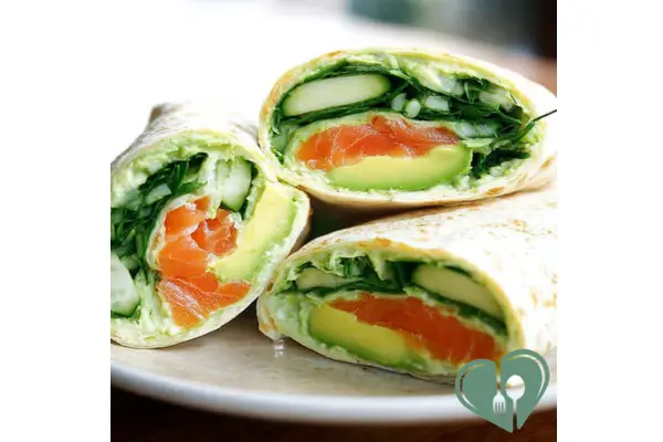 Avocado Salmon Wrap