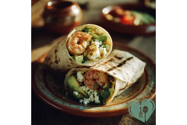 Shrimp, Avocado & Feta Wrap
