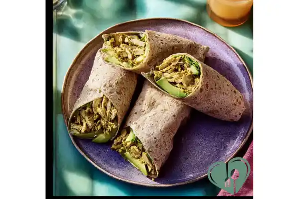 Turmeric Chicken & Avocado Wraps