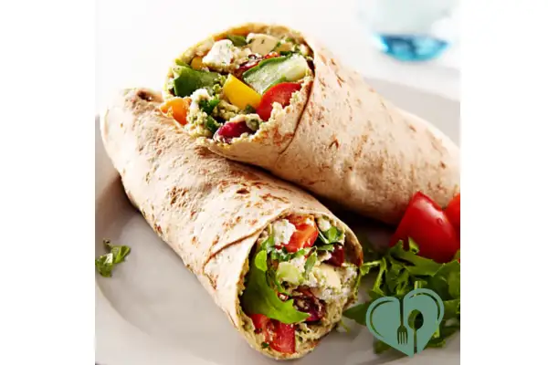 Veggie Wrap with Cilantro Hummus